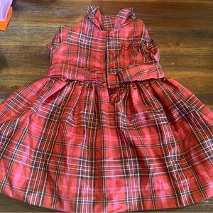 Gap Holiday Dress Plaid 6-12 months